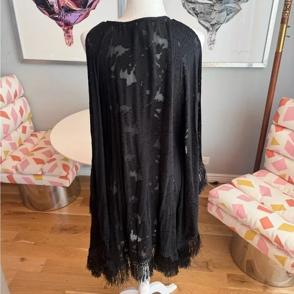 floor length black lace dress with sleeves Elegant Black Lace Long Sleeve Mother of Bride Dress main image 0
